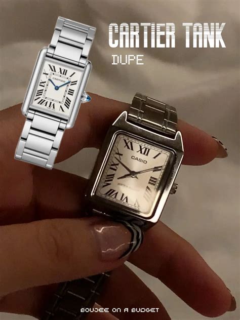 tank cartier dupe|cartier tank dupe casio.